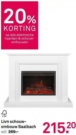 Karwei Livn schouwombouw Saalbach wit aanbieding