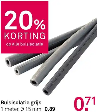 Karwei Buisisolatie grijs aanbieding