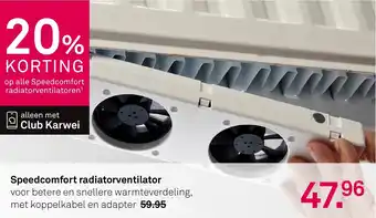 Karwei Speedcomfort radiatorventilator aanbieding