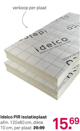 Karwei Idelco PIR isolatieplaat aanbieding