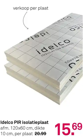 Karwei Idelco PIR isolatieplaat aanbieding