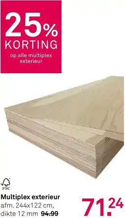 Karwei Multiplex exterieur aanbieding