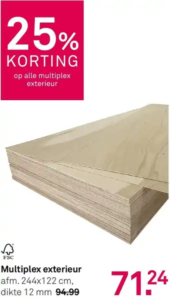 Karwei Multiplex exterieur aanbieding