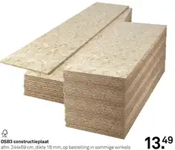 Karwei OSB3 constructieplaat aanbieding