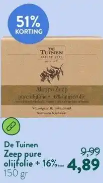 Holland & Barrett Zeep pure olijfolie + 16% laurierolie aanbieding