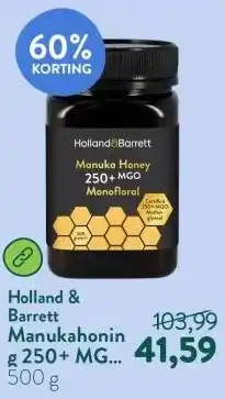 Holland & Barrett Manukahoning 250+ MGO Monofloraal aanbieding