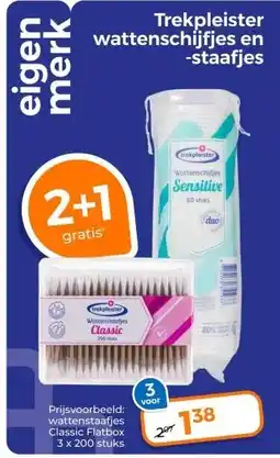 Trekpleister Trekpleister wattenschijfjes en -staafjes aanbieding