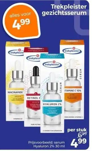 Trekpleister Trekpleister gezichtsserum aanbieding