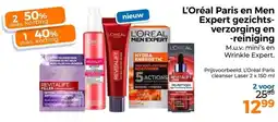 Trekpleister L'Oréal Paris en Men Expert gezichts- verzorging en -reiniging aanbieding