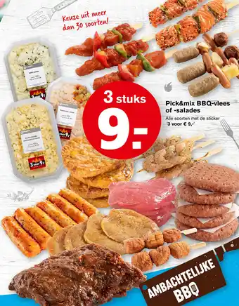 Hoogvliet Pick&mix bbq-vlees of -salades aanbieding