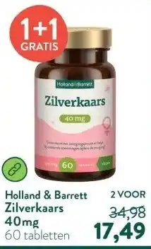 Holland & Barrett Zilverkaars 40mg aanbieding