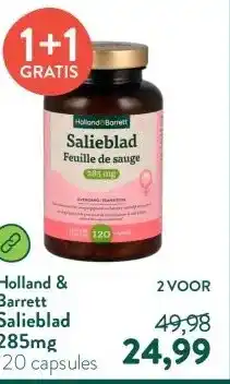 Holland & Barrett Salieblad 285mg aanbieding