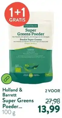 Holland & Barrett Super Greens Poeder Biologisch aanbieding