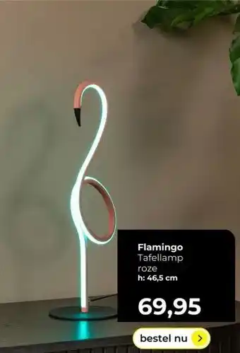 Lampidee Flamingo aanbieding