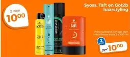 Trekpleister Syoss, Taft en Got2b haarstyling aanbieding