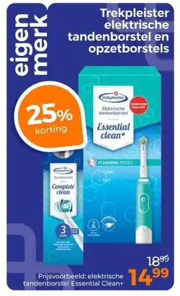 Trekpleister Trekpleister elektrische tandenborstel en opzetborstels aanbieding