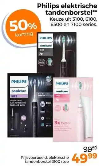 Trekpleister Philips elektrische tandenborstel aanbieding