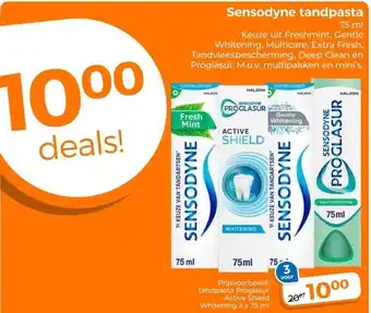 Trekpleister Sensodyne tandpasta aanbieding