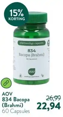 Holland & Barrett 834 Bacopa (Brahmi) aanbieding