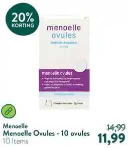 Holland & Barrett Menoelle Ovules - 10 ovules aanbieding