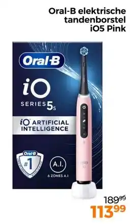 Trekpleister Oral-B elektrische tandenborstel iQ5 Pink aanbieding