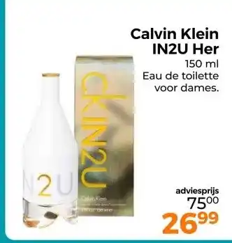 Trekpleister Calvin Klein IN2U Her aanbieding