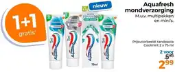 Trekpleister Aquafresh mondverzorging aanbieding