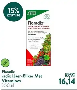 Holland & Barrett radix IJzer-Elixer Met Vitamines aanbieding