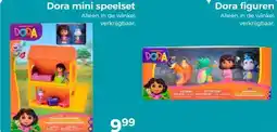 Trekpleister Dora mini speelset, Dora figuren aanbieding