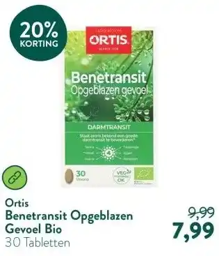 Holland & Barrett Benetransit Opgeblazen Gevoel Bio aanbieding