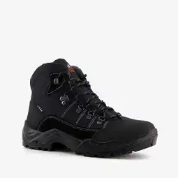 Scapino Mountain Peak leren heren wandelschoenen zwart aanbieding