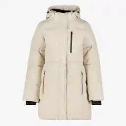 Scapino Kjelvik gewatteerde dames outdoor jas beige aanbieding