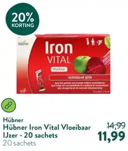 Holland & Barrett Hübner Iron Vital Vloeibaar IJzer - 20 sachets aanbieding