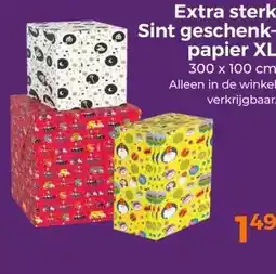 Trekpleister Extra sterk Sint geschenk- papier XL aanbieding