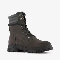 Scapino Blue Box dames veterboots antraciet aanbieding