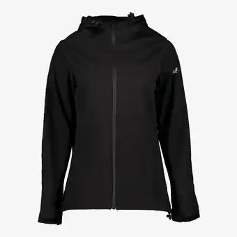 Scapino Mountain Peak dames softshell jas zwart aanbieding