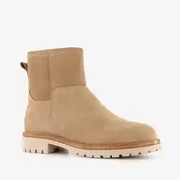 Scapino Output leren dames boots beige aanbieding