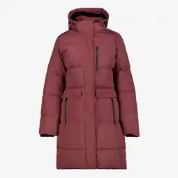 Scapino Kjelvik gewatteerde dames outdoor jas rood aanbieding