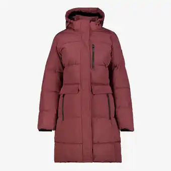 Scapino Kjelvik gewatteerde dames outdoor jas rood aanbieding