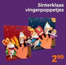 Trekpleister Sinterklaas vingerpoppetjes aanbieding