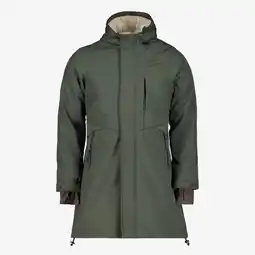Scapino Mountain Peak lange gevoerde dames softshell jas groen aanbieding