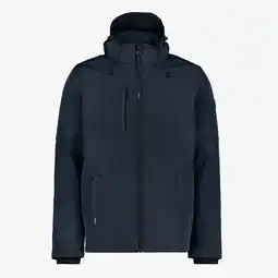 Scapino Kjelvik gewatteerde heren softshell jas blauw aanbieding