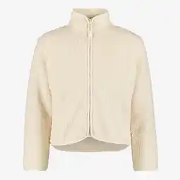 Scapino Mountain Peak kinder outdoor fleece vest beige aanbieding