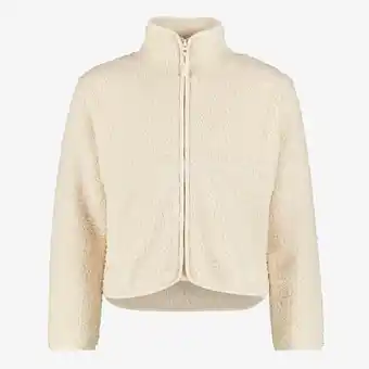 Scapino Mountain Peak kinder outdoor fleece vest beige aanbieding