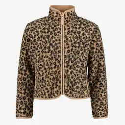 Scapino Mountain Peak meisjes outdoor fleece vest met panterprint aanbieding