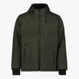 Scapino Kjelvik gewatteerde heren softshell jas groen aanbieding