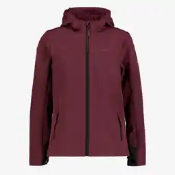 Scapino Mountain Peak kinder softshell jas bordeauxrood aanbieding