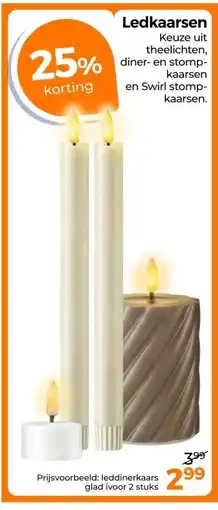 Trekpleister Ledkaarsen aanbieding