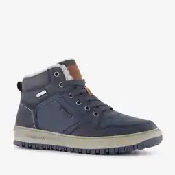 Scapino Blue Box gevoerde heren veterboots donkerblauw aanbieding