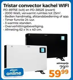 Trekpleister Tristar convector kachel aanbieding